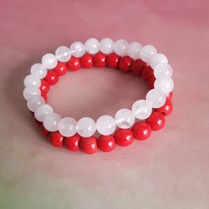 2 pcs Semi Precious Gemstones Bracelets (New Ones)